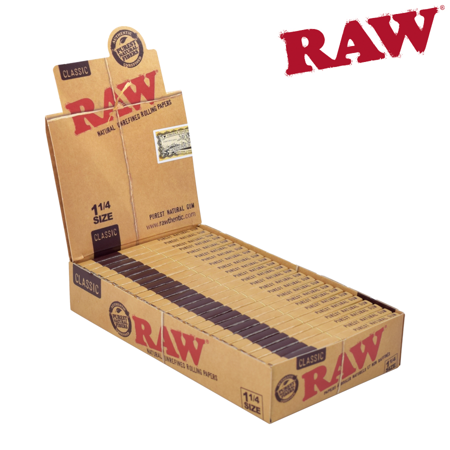 RAW CLASSIC 1 1/4 24 PER BOX