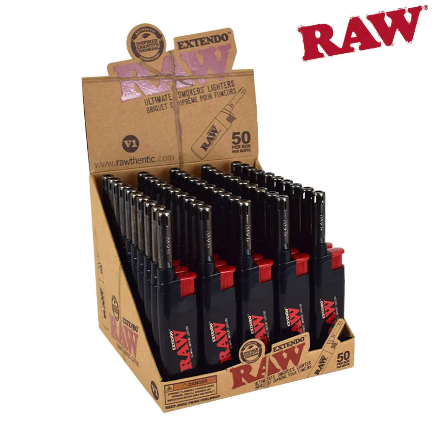 RAW EXTENDO LIGHTER 50PC