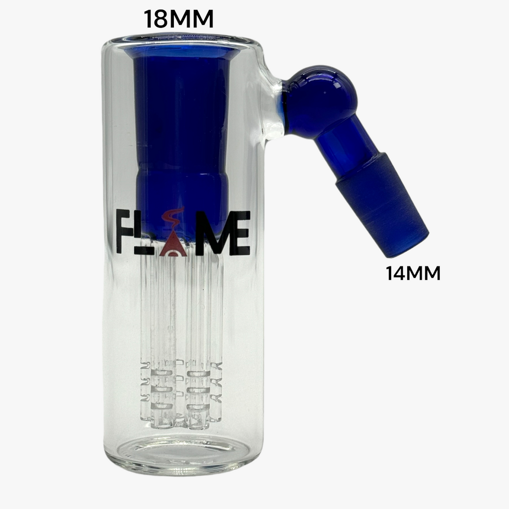 FLAME MBAC 001 BLUE 14MM 45 DEGREE ASH CATCHER M-18 TO F 14