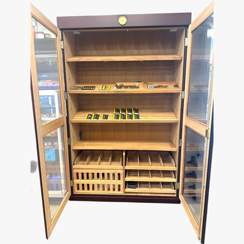 HQ DOUBLE DOOR CIGAR HUMIDOR 4X6 SPANISH CEDAR