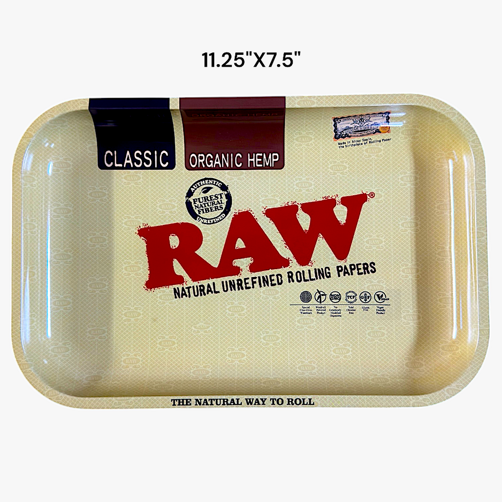 ROLLING TRAY 11.25"X7.5" RAW DESIGN (U) PACKAGE OF 1 TRAY