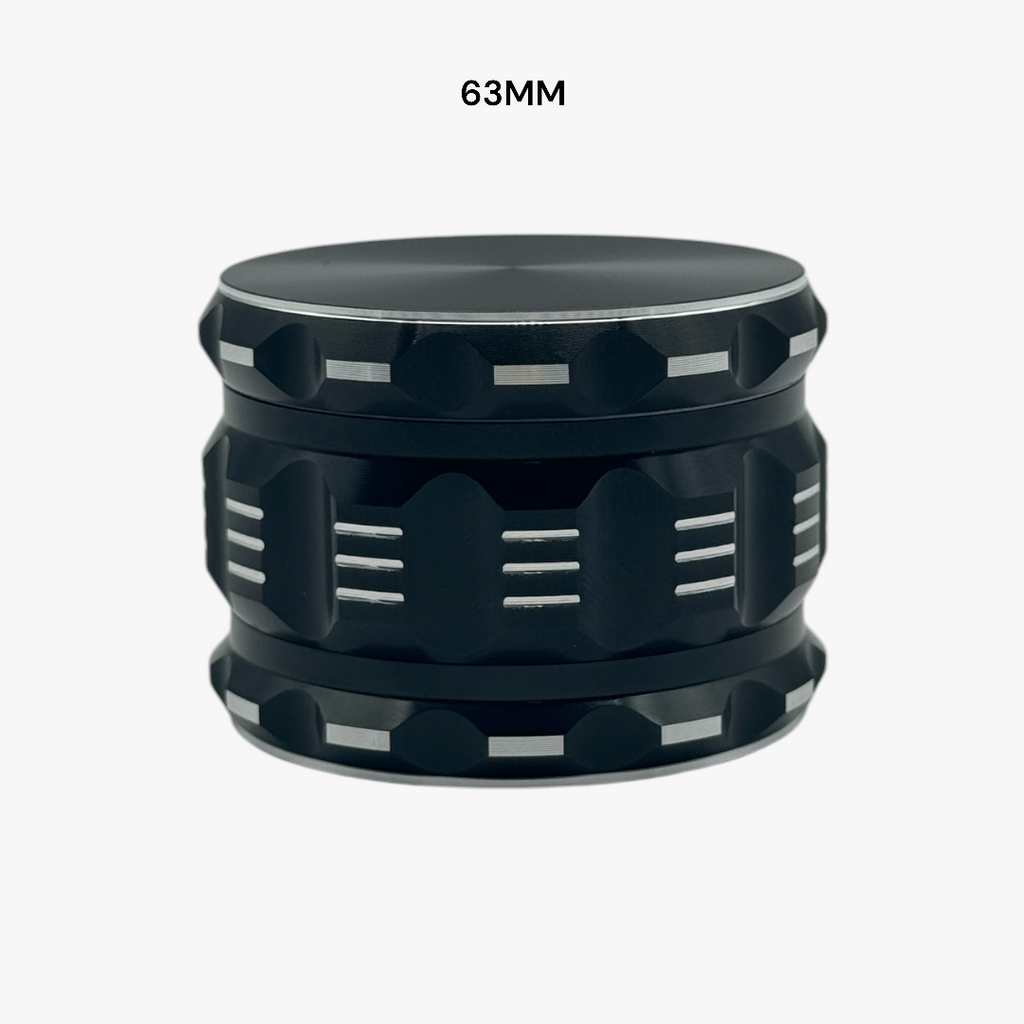 ALUMINIUM GRINDER 63MM BLACK HIGH QUALITY (10) GRINDERS