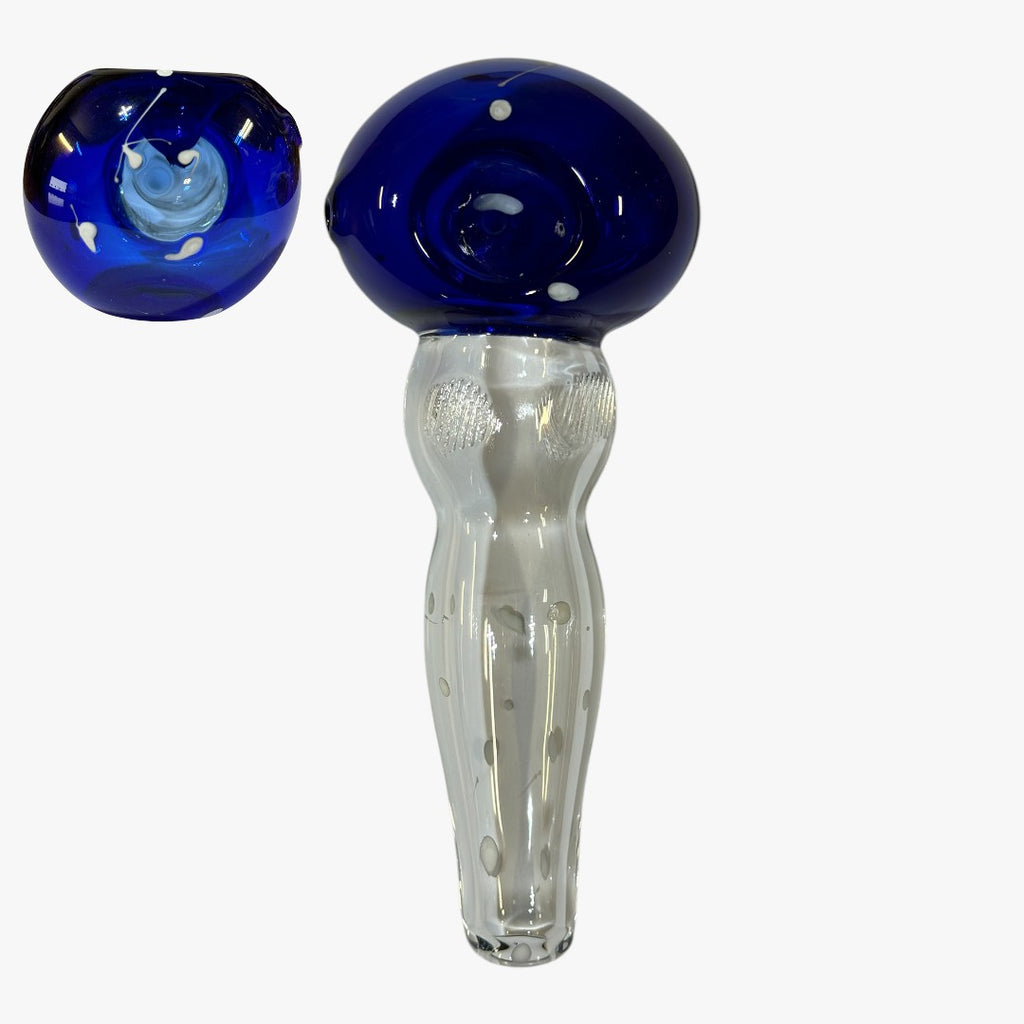 5.5" BLUE OCEAN WAVE GLASS PIPE PACK OF 5