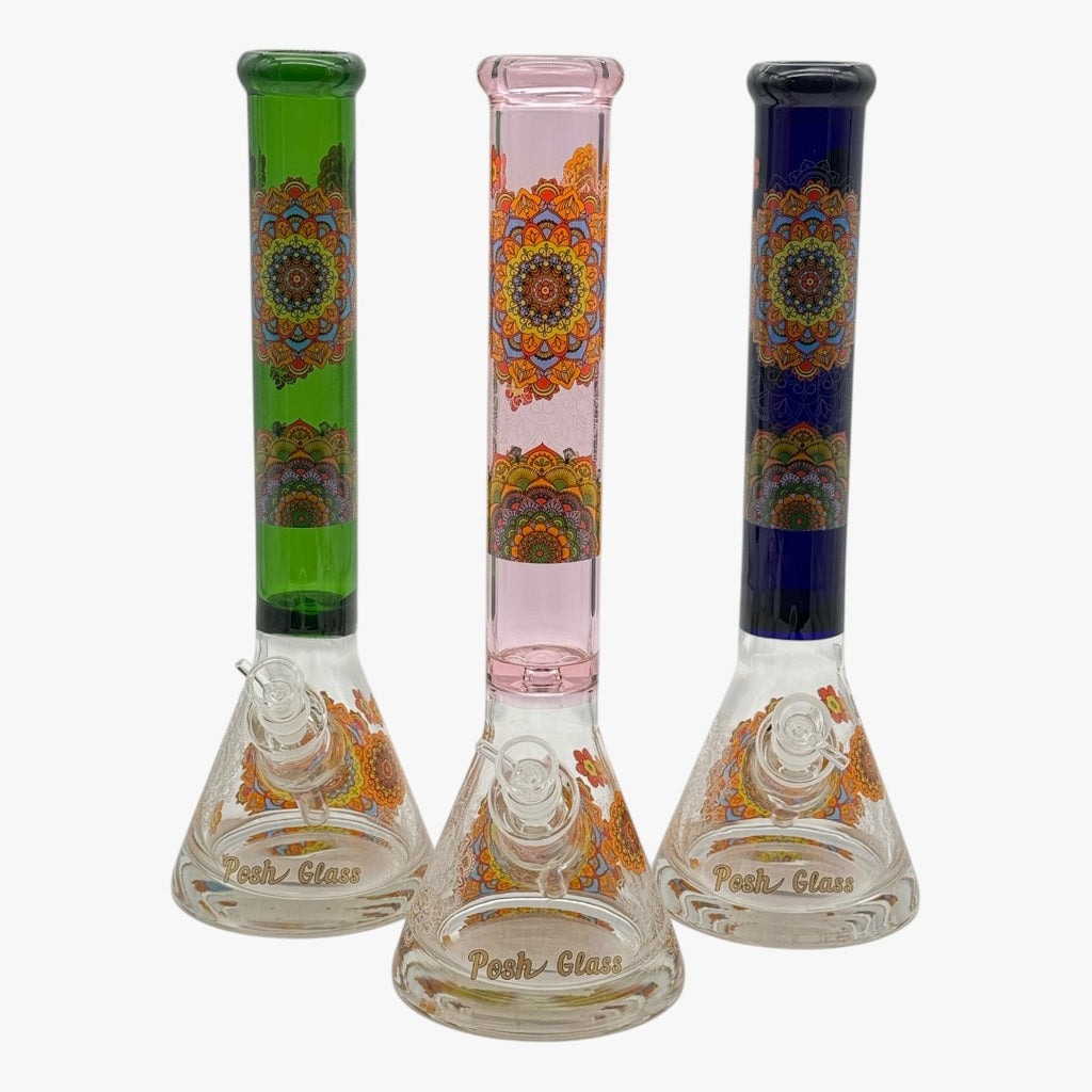 PG1032 / 16" 9MM GLASS BEAKER BONG