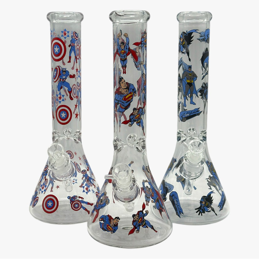 14" MARVEL GLASS BONG - MST012