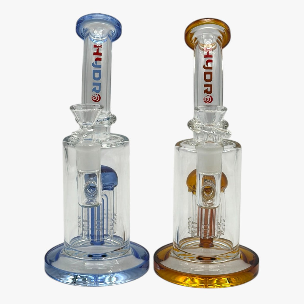 8" CURVY NECK GLASS BONG - MST027