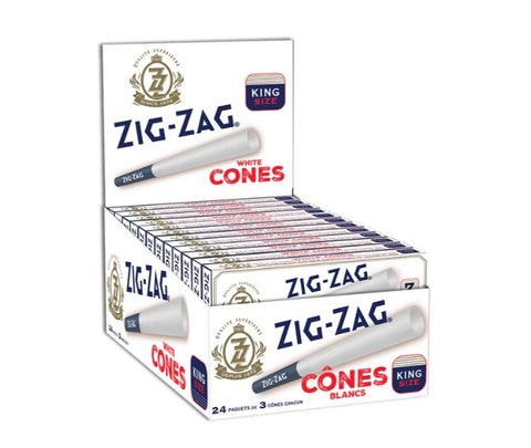 ZIG ZAG PRE-ROLLED CONES (24 PK) KING SIZED