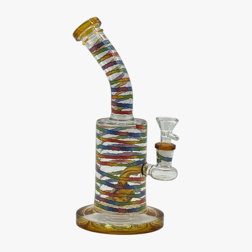 LU-010 - Color Swirl Glass Bong Set